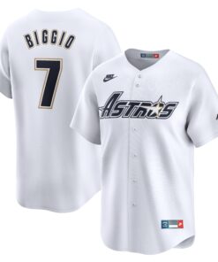 Craig Biggio Houston AstrosThrowback Cooperstown Collection Limited Jersey  White