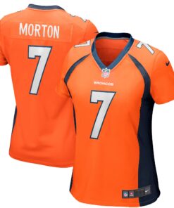Craig Morton Denver Broncos  Women_s Game Retired Player Jersey  Orange