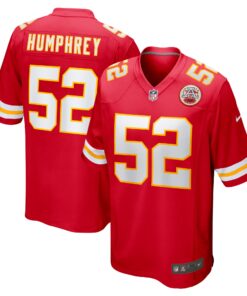 Creed Humphrey Kansas City Chiefs  Game Jersey  Red