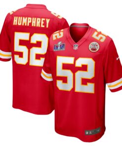 Creed Humphrey Kansas City Chiefs  Super Bowl LVIII Game Jersey  Red