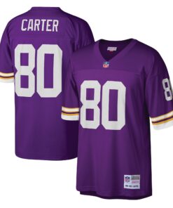Cris Carter Minnesota Vikings Mitchell amp Ness Legacy Replica Jersey  Purple