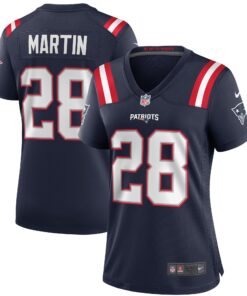 Curtis Martin New England Patriots  Women_s Game Retired Player Jersey  Navy