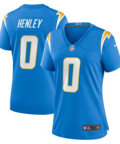 Daiyan Henley Los Angeles Chargers  Women_s Team Game Jersey  Powder Blue