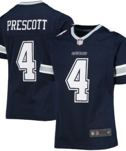 Dak Prescott Dallas Cowboys  Girls Youth Team Game Jersey  Navy
