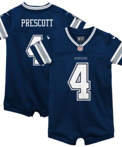 Dak Prescott Dallas Cowboys  Infant Game Jersey Romper  Navy