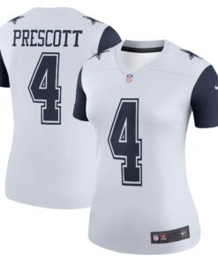 Dak Prescott Dallas Cowboys  Women_s Color Rush Legend Player Jersey  White