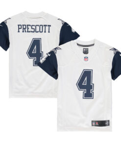 Dak Prescott Dallas Cowboys  Youth Color Rush Game Jersey  White
