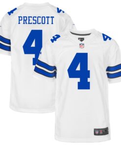 Dak Prescott Dallas Cowboys  Youth Game Jersey  White