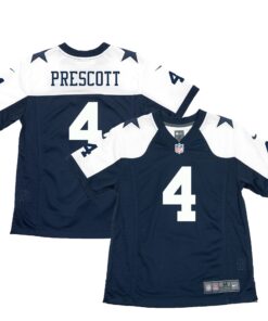 Dak Prescott Dallas Cowboys  Youth Throwback Game Jersey  Navy