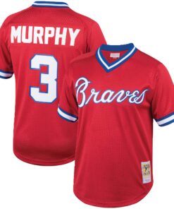 Dale Murphy Atlanta Braves Mitchell amp Ness Cooperstown Collection Big amp Tall Mesh Batting Practice Jersey  Red