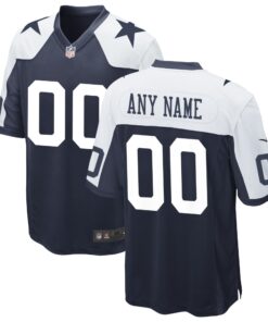 Dallas Cowboys  Alternate Custom Game Jersey  Navy