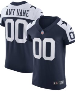 Dallas Cowboys  Alternate Vapor Elite Custom Jersey  Navy