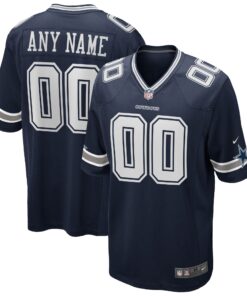 Dallas Cowboys  Custom Game Jersey  Navy