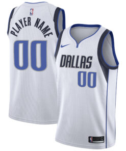 Dallas Mavericks 202021 Swingman Custom Jersey - Association Edition - White