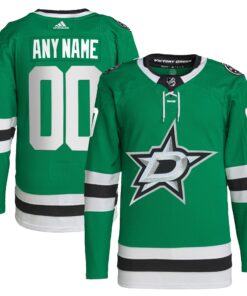  Dallas Stars  Home  Primegreen Authentic Custom Jersey  Green