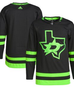 Dallas Stars Men_s Alternate Primegreen Authentic Jersey  Black
