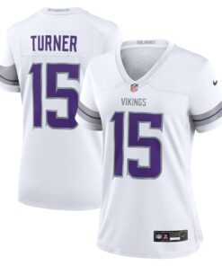 Dallas Turner Minnesota Vikings  Women_s Alternate Game Player Jersey  White