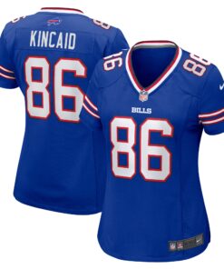 Dalton Kincaid Buffalo Bills  Women_s Home Game Jersey  Royal