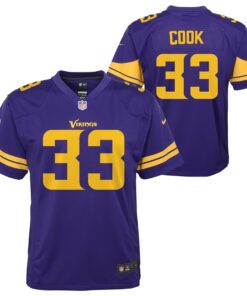 Dalvin Cook Minnesota Vikings  Youth Color Rush Alternate Player Game Jersey  Purple
