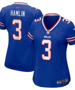 Damar Hamlin Buffalo Bills  Women_s Game Jersey  Royal