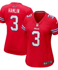 Damar Hamlin Buffalo Bills  Women_s Player Jersey  Red