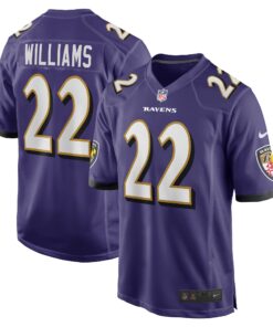 Damarion Williams Baltimore Ravens  Player Game Jersey  Purple