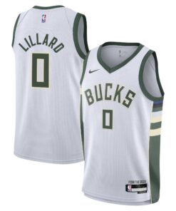 Damian Lillard Milwaukee Bucks Youth Swingman Jersey - Association Edition - White