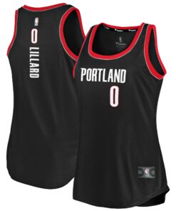 Damian Lillard Portland Trail Blazers Fanatics Women's Fast Break Tank Jersey - Icon Edition - Black