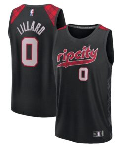 Damian Lillard Portland Trail Blazers Fanatics Youth Fast Break Jersey - Black - City Edition