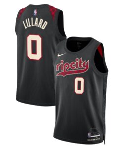 Damian Lillard Portland Trail Blazers Unisex 202324 Swingman Jersey - Black - City Edition