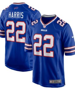 Damien Harris Buffalo Bills  Game Player Jersey  Royal