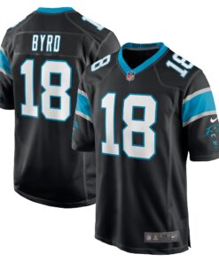 Damiere Byrd Carolina Panthers  Game Player Jersey  Black