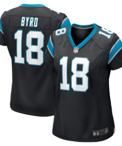 Damiere Byrd Carolina Panthers  Women_s Game Player Jersey  Black