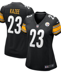 Damontae Kazee Pittsburgh Steelers  Women_s  Game Jersey   Black