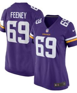 Dan Feeney Minnesota Vikings  Women_s Team Game Jersey   Purple