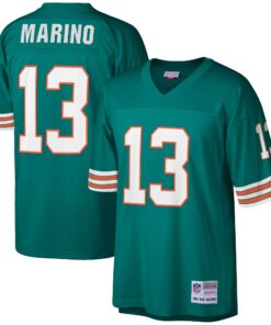 Dan Marino Miami Dolphins Mitchell amp Ness 1984 Retired Player Legacy Replica Jersey  Aqua