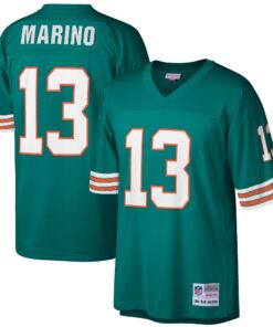 Dan Marino Miami Dolphins Mitchell amp Ness Big amp Tall 1984 Retired Player Replica Jersey  Aqua