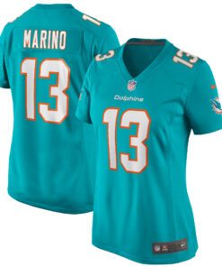 Dan Marino Miami Dolphins  Women_s Game Retired Player Jersey  Aqua