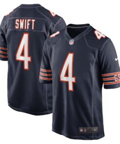 D_Andre Swift Chicago Bears   Game Jersey   Navy