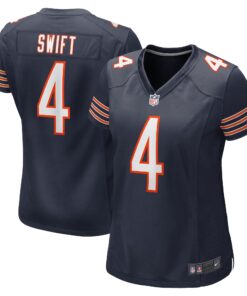 D_Andre Swift Chicago Bears  Women_s  Game Jersey   Navy