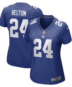 Dane Belton New York Giants  Women_s Game Player Jersey  Royal