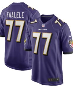 Daniel Faalele Baltimore Ravens  Player Game Jersey  Purple