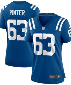 Danny Pinter Indianapolis Colts  Women_s Game Jersey  Royal