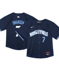 Dansby Swanson Chicago CubsToddler City Connect Limited Player Jersey  Navy