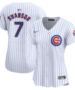 Dansby Swanson Chicago CubsWomen_s Home Limited Player Jersey  White