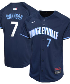Dansby Swanson Chicago CubsYouth City Connect Limited Player Jersey  Navy
