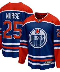 Darnell Nurse Edmonton Oilers Fanatics Home Breakaway Player Jersey  Royal