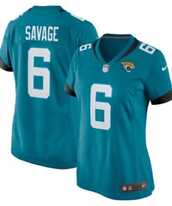 Darnell Savage Jacksonville Jaguars  Women_s Team Game Jersey   Teal