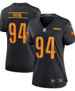 Da_Ron Payne Washington Commanders  Women_s Alternate Game Jersey  Black 1