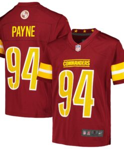 Daron Payne Washington Commanders  Youth Game Jersey  Burgundy